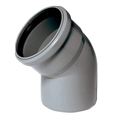 Image of Soil Pipe 30 Degree Bend 110 mm Inlet Push Fit Grey Waste