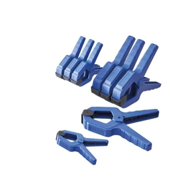 Image of Faithfull 8 Piece Spring Clamp Set: 4 x 50mm 75mm Clamping Force: 12kg &amp; 15kg
