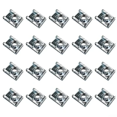 Image of Chimney U Nuts Metal Spire Clips Lug Speed Fasteners Captive Fixings Panel M5 M6 M8(M4)