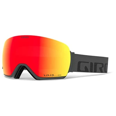 Image of Giro GIRRJ Article Snow Goggles Grey Wordmark Vivid Ember/Vivid Infrared Lenses, One Size