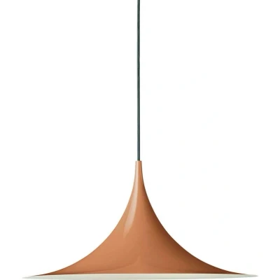 Image of GUBI Semi pendant light, Ø 47 cm, pumpkin rust brown glossy