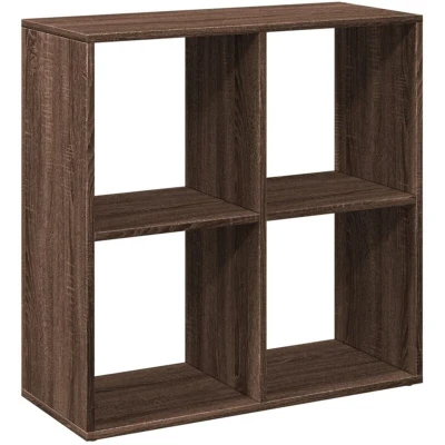 Image of vidaXL Room Divider Bookcase Brown Oak 69.5x29x69.5 cm Engineered Wood