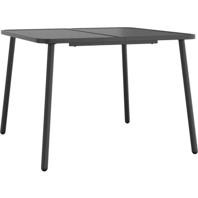 Image of vidaXL Garden Table Anthracite 100x100x71 cm Steel
