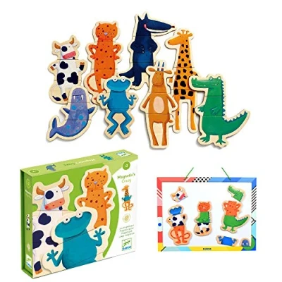 Image of Djeco DJ03111 Wooden Magnetics, Mixed