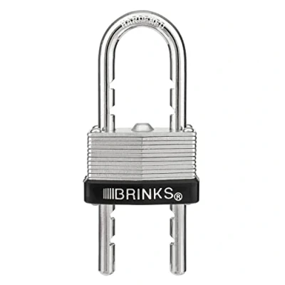 Image of BRINKS 172 40061 40mm Laminated Steel Padlock with Adjustable Shackle, 40 mm