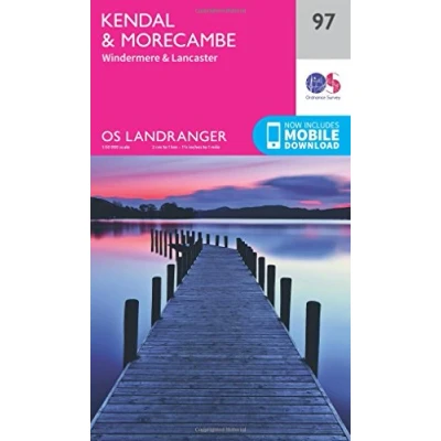 Image of Landranger (97) Kendal, Morecambe, Windermere &amp; Lancaster (OS Map)