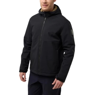 Image of Jack Wolfskin Men&#039;s Windland JKT M Softshell Jacket, Black, S