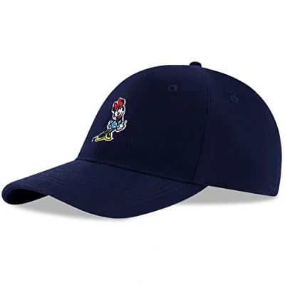 Image of Disney Women&#039;s Baseball Cap, Minnie Mouse Adjustable Hat for Adult, Navy, L/XL