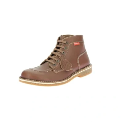Image of Kickers Men&#039;s Kickstoner Classic Boots, Brown Camel Sem Miel Perm 114, 10.5 UK