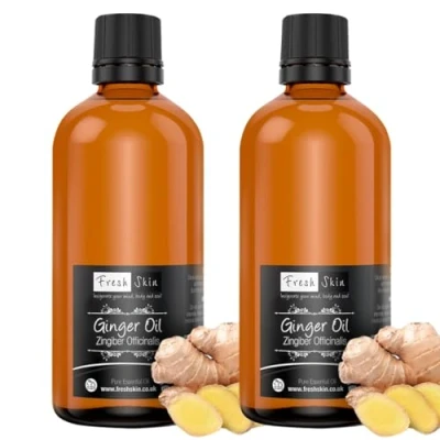 Image of Freshskin Beauty LTD Ginger Essential Oil 200ml (2 x 100ml) 100% Pure &amp; Natural Oils