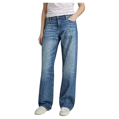 Image of G Star Women&#039;s Judee Low Waist Loose Jeans, Blue (faded waterfront D22889 D301 D895), 31W / 32L