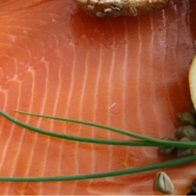 Image of Port of Lancaster Smokehouse Vodka &amp; Coriander Smoked Salmon Side 1kg