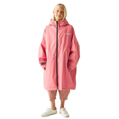 Image of Regatta Kids Spirit Of Adventure Changing Robe Peach Pink/Biscot 9 13 Yrs