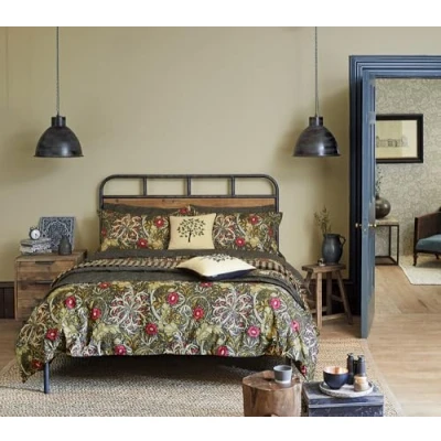 Image of Morris Seaweed Duvet Cover Set, Black