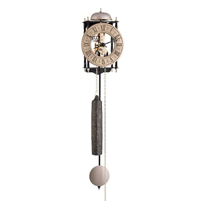 Image of Hermle 70504 000701 Antique Style Wall Clock with Skeleton Movement and Strikes on the Hour