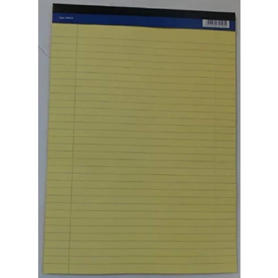 Image of ValueX A4 Executive Memo Pad Ruled 100 Page Yellow (Pack 10)