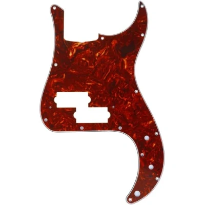 Image of Musiclily Pro 13 Hole P Bass Pickguard for JPN Fender Japan 4 String Precision Bass, 4Ply Vintage Tortoise