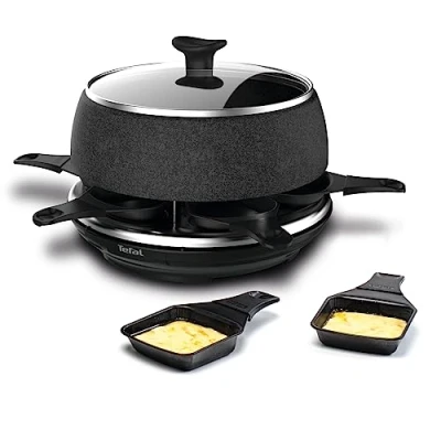 Image of Tefal Cheese&#039;N&#039;Co RE12C8 raclette grill 6 person(s) Black 850 W RE12C8, W, 310 mm, 200 3 kg, 359 mm