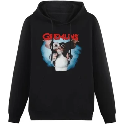 Image of caipiao Gremlins Gizmo Merchandise Black Men&#039;s Hoodie Graphic Sweatshirt Size XXL