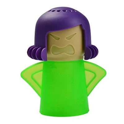 Image of FOCCTS 1 pcs Microwave Cleaner Angry Mama Rapid Action Oven Steam Kitchen Removes with Water and Vinegar, Tool