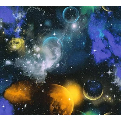 Image of A.S. Création Simply Decor 340661 34066 1 Wallpaper Space 10.05 m x 0.53 Multi Coloured Black Made in Germany
