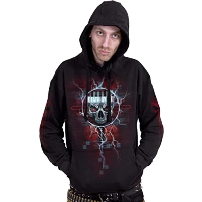 Image of Spiral Death By Tv Hoody Black M