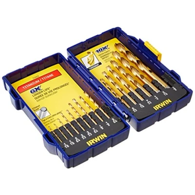 Image of Irwin Industrial Tools 3018009 TiN TurboMax Pro Drill Bit Set, 15 Piece