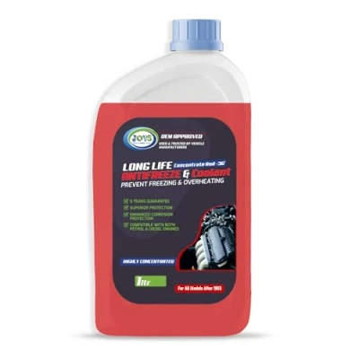 Image of Jovs Antifreeze &amp; Coolant 1 Litre Long Life Concentrate Red 36 1L