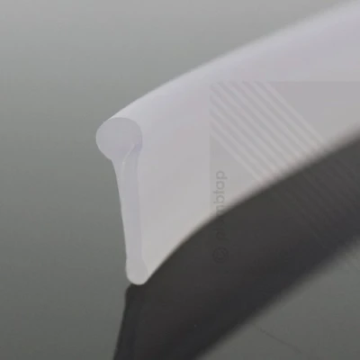 Image of ECOSPA Shower Screen Seal Strip for Folding Enclosure Doors Clear 2 metre Length