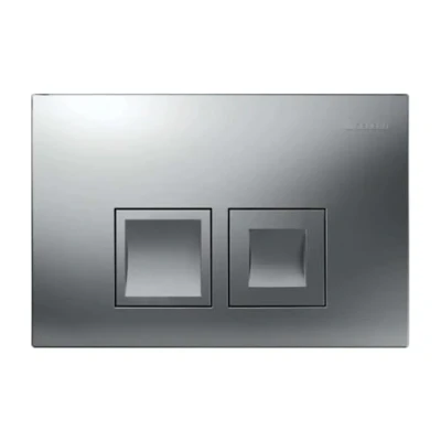 Image of Geberit Actuation Plate Delta35 for 2 Flush, 115.135.; Color: Chrome Matt