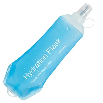 Image of AXEN 500ML Soft Flask, TPU Foldable Running Hydration Collapsible Water Bottle for Pack Cycling Marathon Hiking