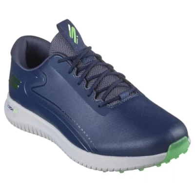 Image of Skechers Men&#039;s GO Golf MAX 3 Sneaker, Navy Synthetic/Lime Trim, 7 UK