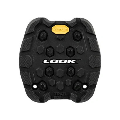 Image of LOOK Cycle Activ Grip Trail Pad Compatible with Flat Pedals Slip Proof Safety Innovative Rubber Exceptional Traction Black