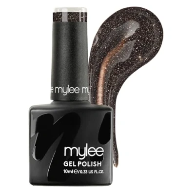 Image of Mylee Reflective Gel Nail Polish 10ml [Chocolate Factory] UV/LED Soak Off Art Manicure Pedicure for Professional, Salon &amp; Home Use [Spotlight Range] Long Lasting Easy to Apply