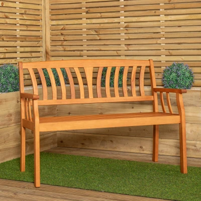 Image of Kapalua 2 Seater Outdoor Wooden Garden Bench
