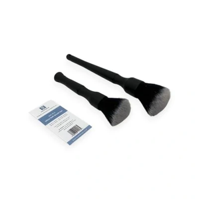 Image of Mayfield Soft Detailing Brush Set x2 Ultra Soft, Professional, Car, Detailing, Valeting, Gloss Plastics, Screens, Delicate, Chemical Resistant, Metal Free