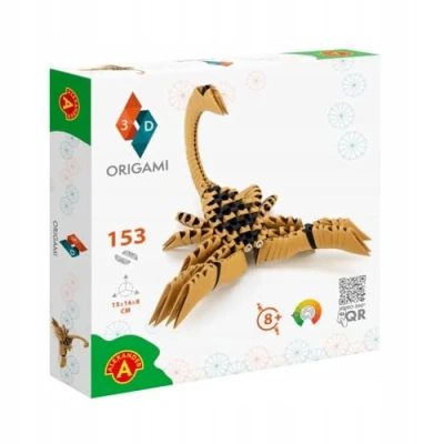 Image of Origami 3D 501825 Scorpion Beautiful Paper Sculpture with Patented Components and Comprehensible Building Instructions 153 Pieces 15 x 16 8 cm from Years