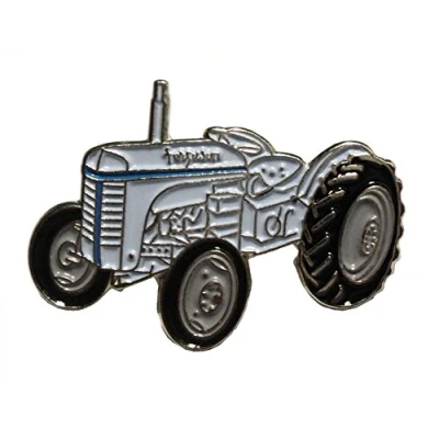Image of Ferguson TE20 Little Grey Fergie Tractor Metal Enamel Badge