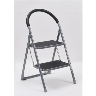 Image of OurHouse 2 Wide Rubber Tread Steel Step Ladder