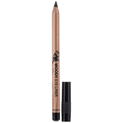 Image of GOSH WOODY eye LINER Waterproof pencil 001 EBONY BLACK