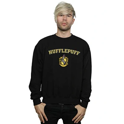 Image of Harry Potter Hufflepuff men&#039;s Sweatshirt in Black