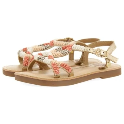 Image of GIOSEPPO Boy&#039;s Girl&#039;s Dixmont Flat Sandal, Platinum, 12 UK Child