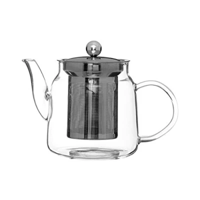 Image of Premier Housewares High Borosilicate Teapot, with Strainer, 650 ml, 12 x 15 11 cm