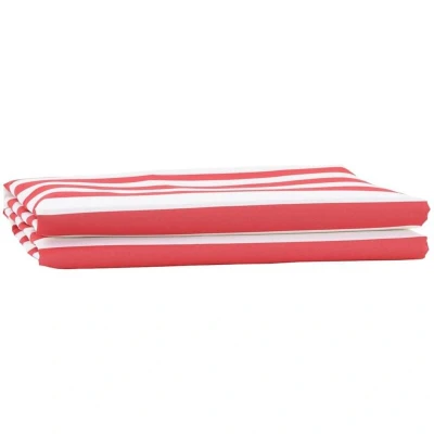 Image of vidaXL Awning Replacement Fabric Red and White 10x1.6 m