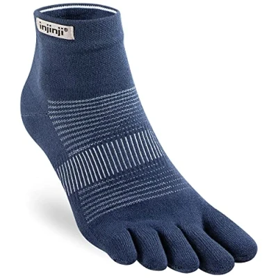 Image of Injinji Run Lightweight Mini Crew Toe Socks S