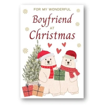 Image of Second Ave Boyfriend Polar Bear Christmas Xmas Holiday Festive Greetings Card