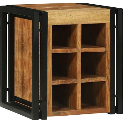 Image of vidaXL Wine Rack 34.5x35x39 cm Solid Wood Acacia