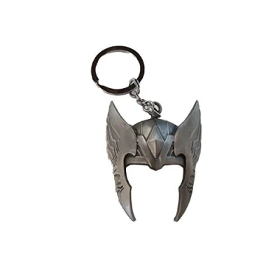 Image of Fat catz copy Marvel Grey Thor Helmet Superhero Enamel metal keyring
