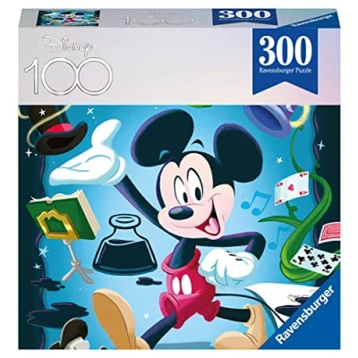 Image of Ravensburger Disney 100th Anniversary Mickey Mouse Jigsaw Puzzles for Adults and Kids Age 8 Years Up 300 Pieces