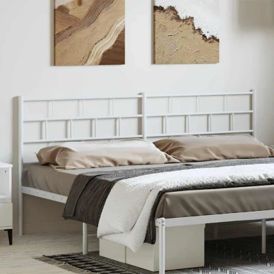 Image of Metal Headboard White 180 cm Vidaxl